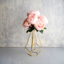 ボリューム満点！7輪咲きふんわりピオニーブーケ【ピンク】花器別売り 18枚目の画像