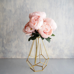 ボリューム満点！7輪咲きふんわりピオニーブーケ【ピンク】花器別売り 6枚目の画像