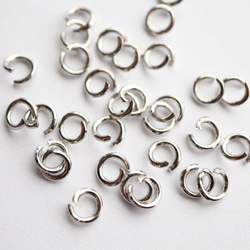 14KGF 真鍮製 オープン 丸カン 0.9mm×φ5mm 30個 2枚目の画像