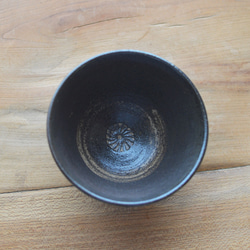 【訳あり品】飯椀（小）／黒・焼き〆陶器（レンジ、オーブン、食洗機ＯＫ） 7枚目の画像