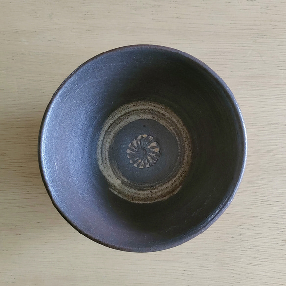 【訳あり品】飯椀（小）／黒・焼き〆陶器（レンジ、オーブン、食洗機ＯＫ） 14枚目の画像