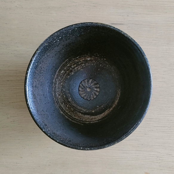 【訳あり品】飯椀（小）／黒・焼き〆陶器（レンジ、オーブン、食洗機ＯＫ） 13枚目の画像
