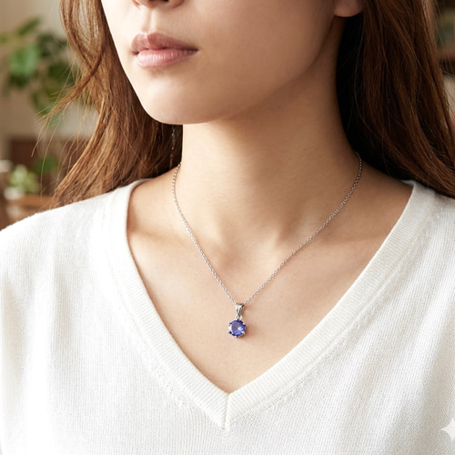 ◇希少石◇タンザナイト【最高級・宝石質・0.75 ct.】Silver925Top