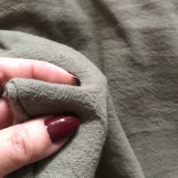 【再販】■10日内発送■グレイッシュカーキで大人の魅力。「秋リネンサロペットパンツ」麻 ロンパース ワイドパンツ 11枚目の画像