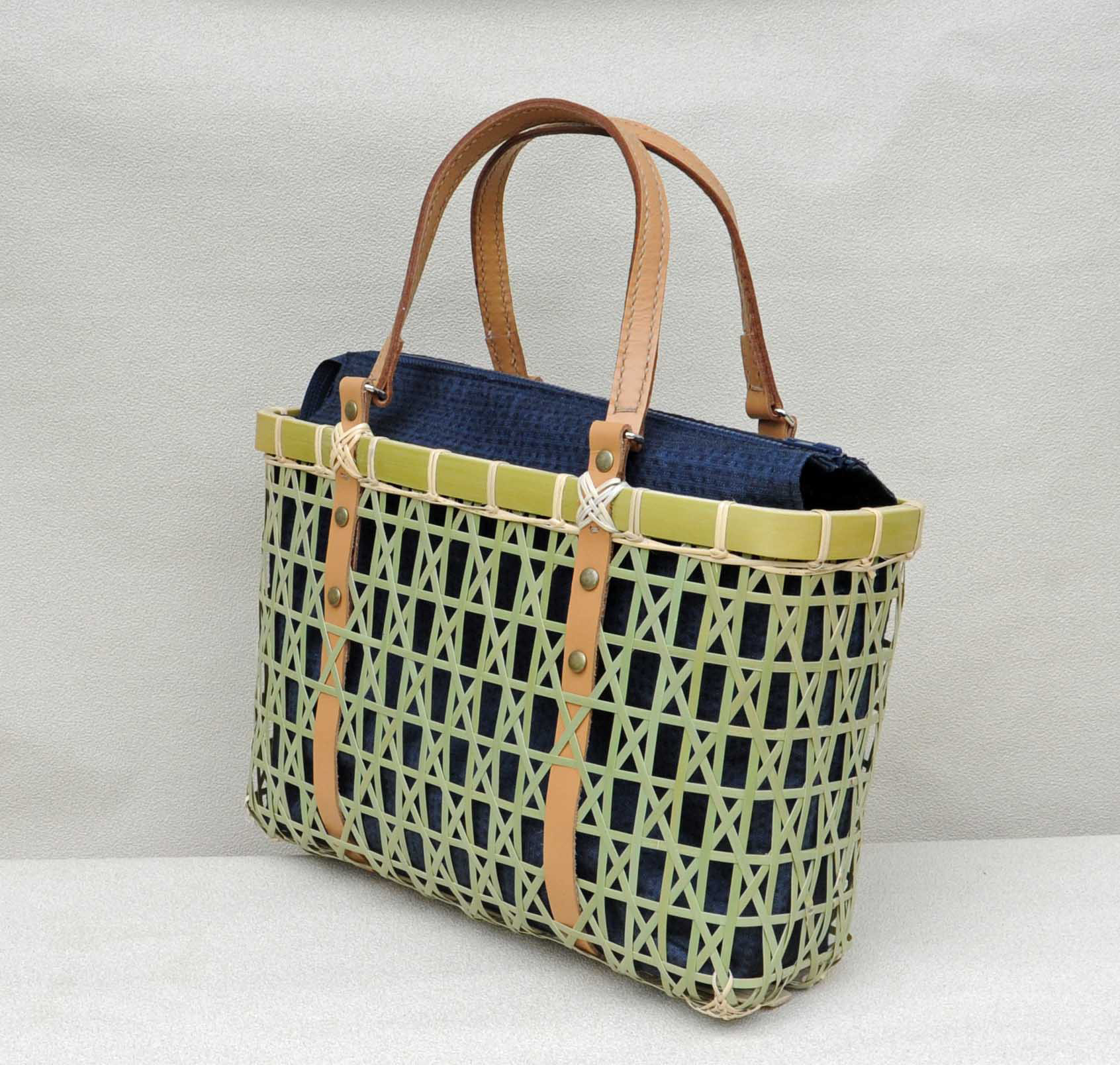 【福袋セール】 竹細工 通販 Basketry かごバッグ 差し六つ目編みのバック バッグ