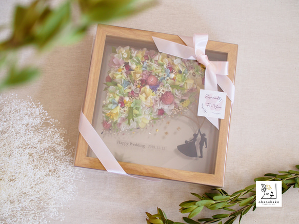 《NAME PRINTING◎wedding》happy balloon colorful flowers frame 第13張的照片