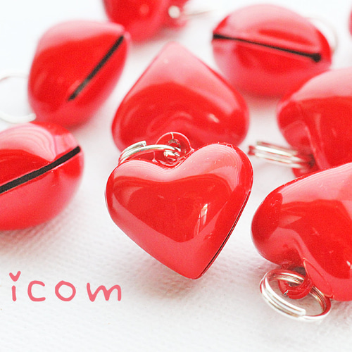 ぷっくりハートタグ♡赤チェック　No.419 ぷっくりハートタグ♡赤チェック No.419 - メルカリ