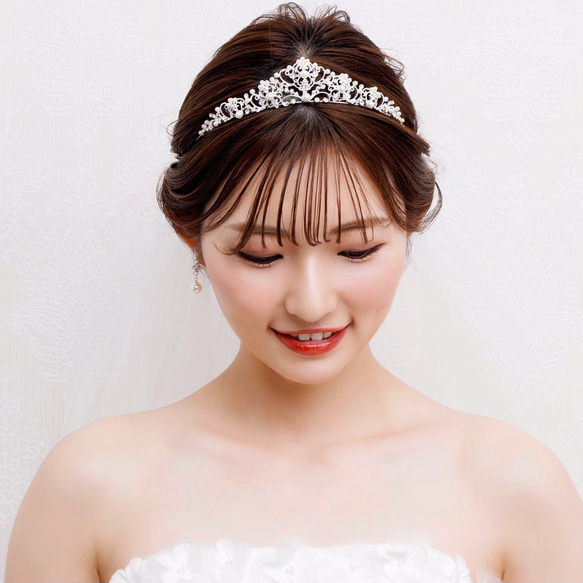 ANNAN WEDDING ティアラ シルバー ブライダルアクセサリーのアンナンウェディング