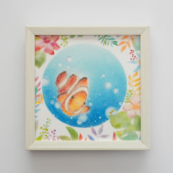 【複製画】「南の島のクマノミちゃん」　ニモ　パステルアート　動物　熱帯魚　イラスト 4枚目の画像