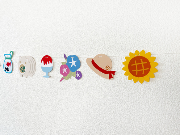 夏の季節のガーランド日本の夏の夏休み 7枚目の画像