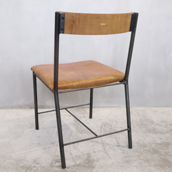 ＼送料無料／[S.T Chair]ダイニングチェア 椅子 レザーチェア 本革 レザー アイアン リビング-71_l- 6枚目の画像