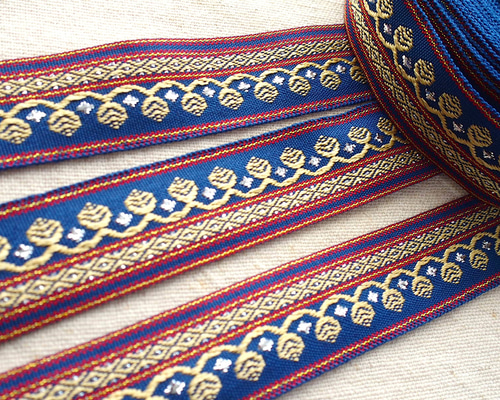 1mより インド刺繍 リボン チロリアンテープテープ☆エスニック