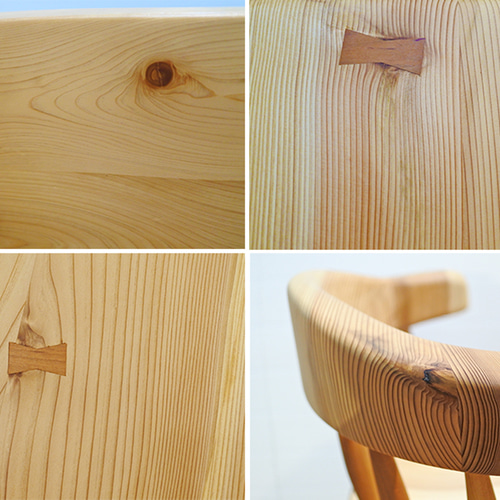 無垢材◇紀州ヒノキの玄関スツール 椅子（チェアー）・スツール G