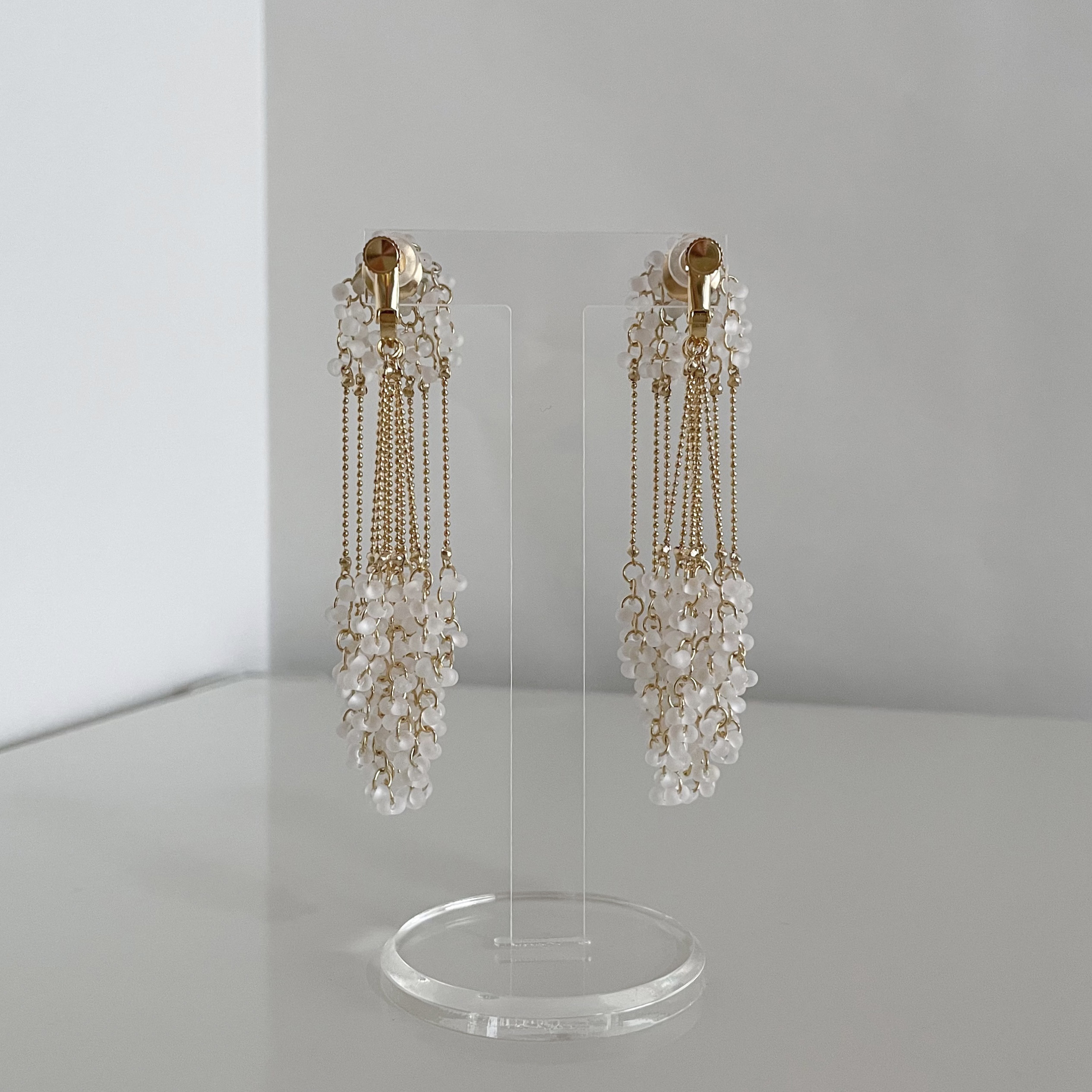 FD(ピアス)(4カラー)ウェディング、ブライダル、結婚式やパーティなどのお呼ばれにも