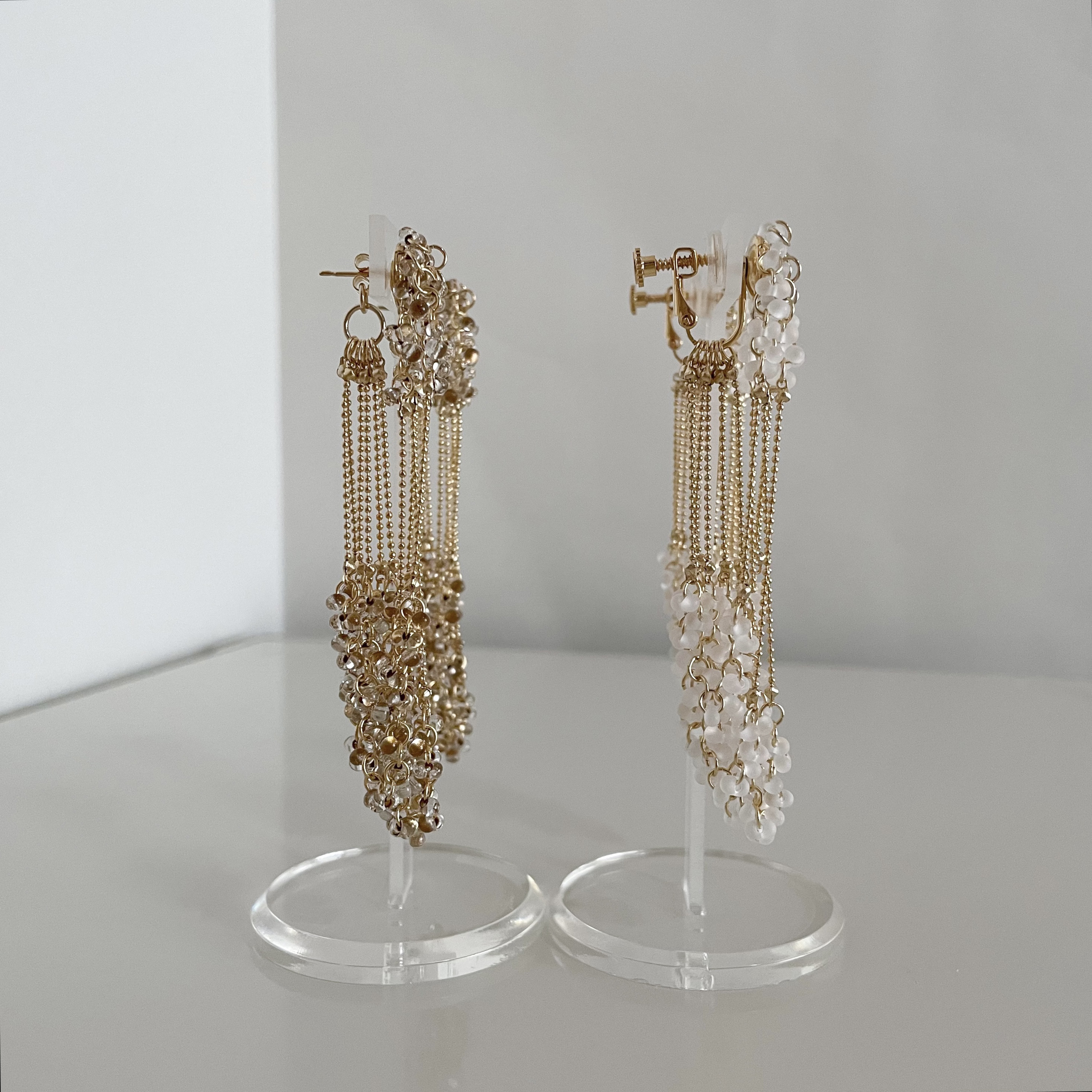 FD(ピアス)(4カラー)ウェディング、ブライダル、結婚式やパーティなどのお呼ばれにも