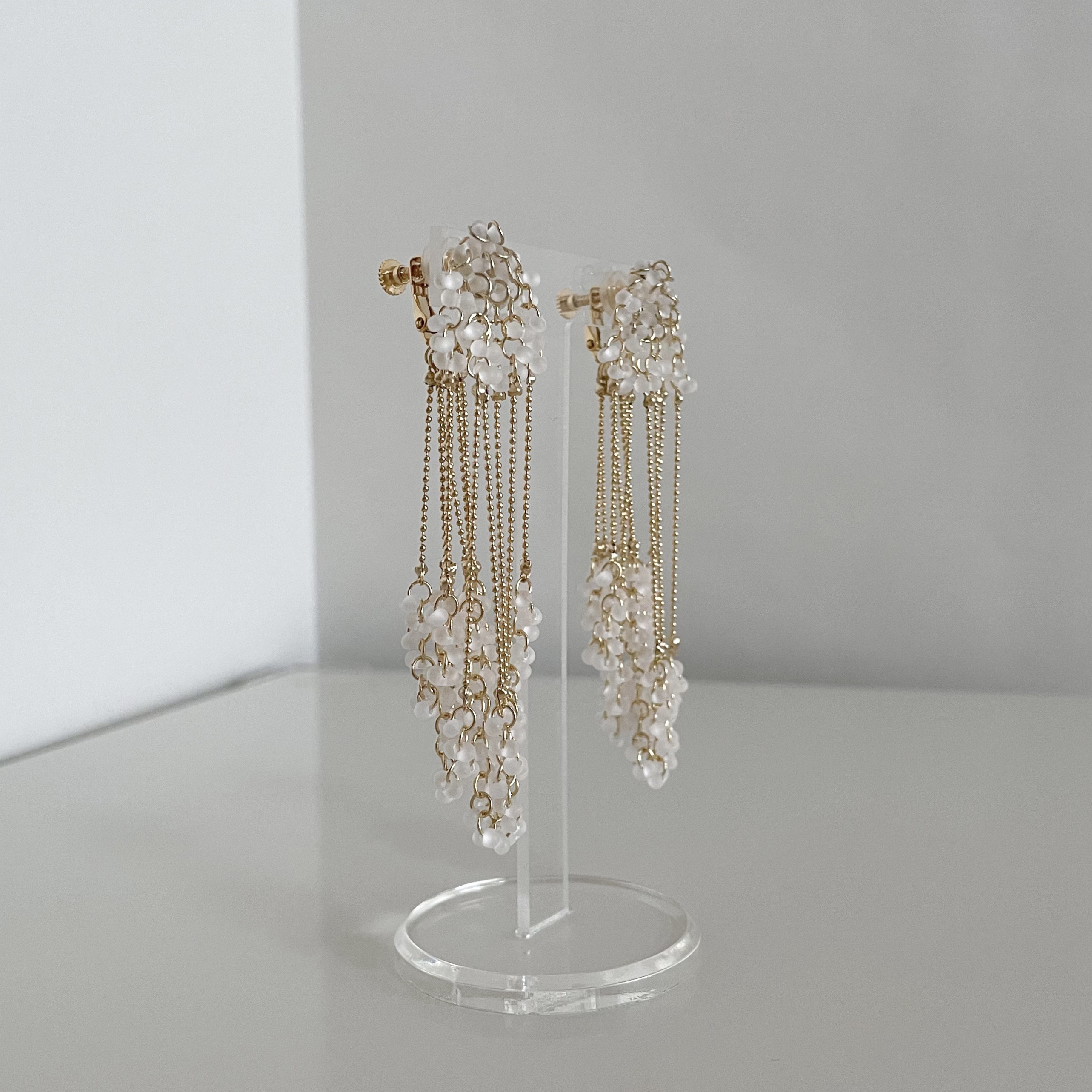 FD(ピアス)(4カラー)ウェディング、ブライダル、結婚式やパーティなどのお呼ばれにも