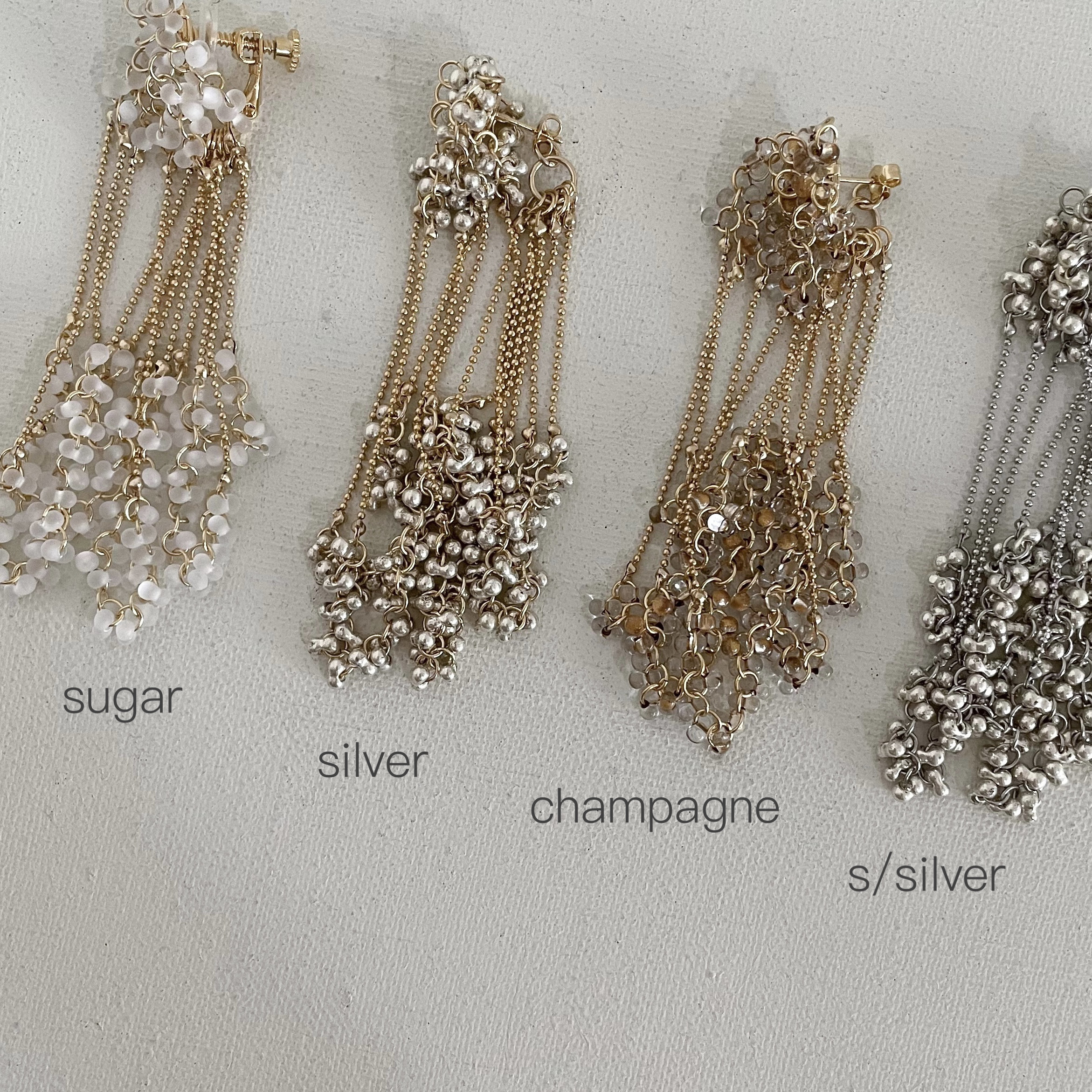 FD(ピアス)(4カラー)ウェディング、ブライダル、結婚式やパーティなどのお呼ばれにも