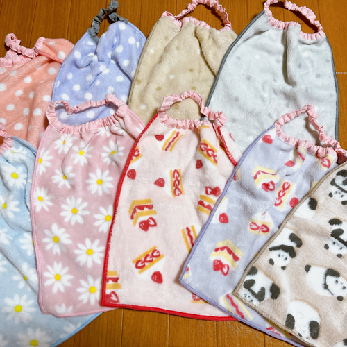 タオルエプロン 4枚セット スタイ・よだれかけ 心Heart（プロフィール  