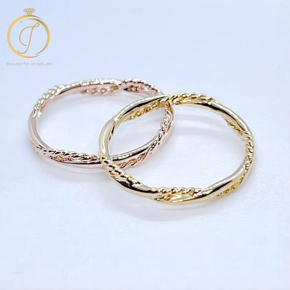 ~ twist chain ~  (ピンキーリング可) 3枚目の画像