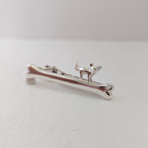 ワンタイピン チワワ シルバーネクタイピン タイピン・カフス アトリエ