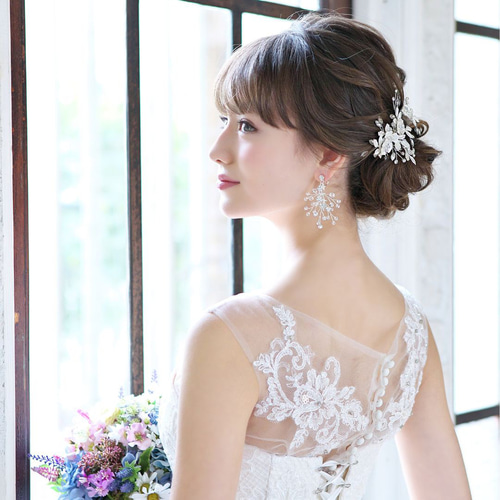 ヘアドレス　シルバー　ウエディング ry-shop_h-158-s