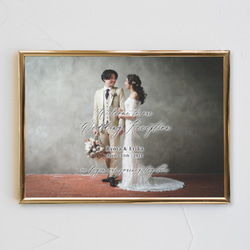 【前撮り/お好きなお写真で】結婚式 ウェディング ウェルカムボード カリグラフィー 5枚目の画像