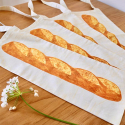 『長～いフランスパン』縦長トートバッグ【10日以内に発送】 2枚目の画像