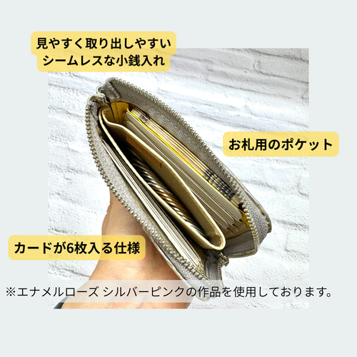 一番人気カラー】 薄マチで使いやすい ハーフ財布 牛革 シャンパン