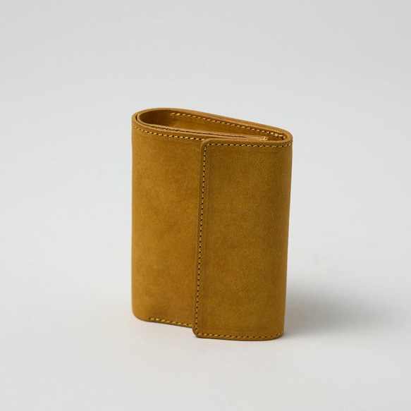 スタンダードな二つ折り財布 / Folded Wallet *YELLOW (右利き用) 1枚目の画像