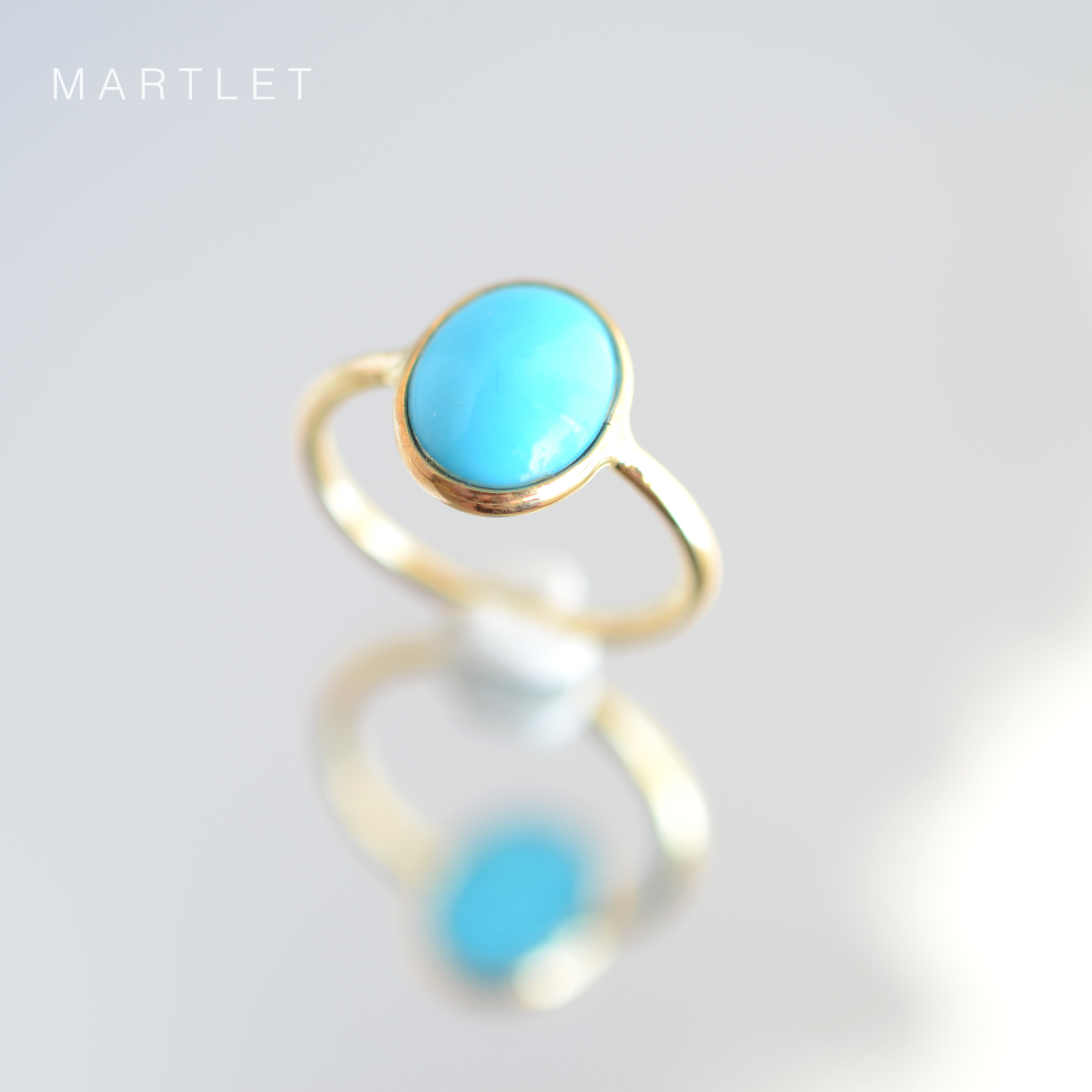 K10 スリーピングビューティーターコイズ 天然石リング 約10号