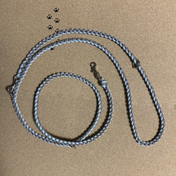 カオリ　ショルダーリード　肩掛けリード　パラコードリード ハンズフリーパラコードリード(ショルダーリード・ロングリード