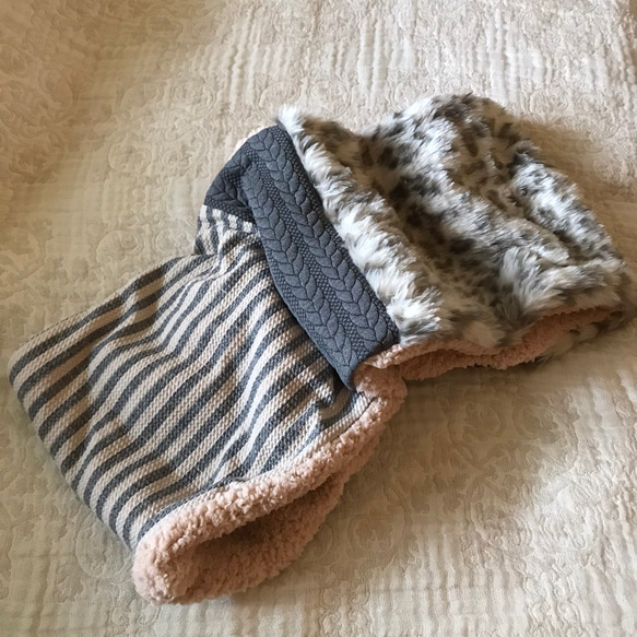 [再次上架] Creema 限量！野生毛皮圍巾 ♩ 柔軟針織蓬鬆毛絨圍巾 第8張的照片