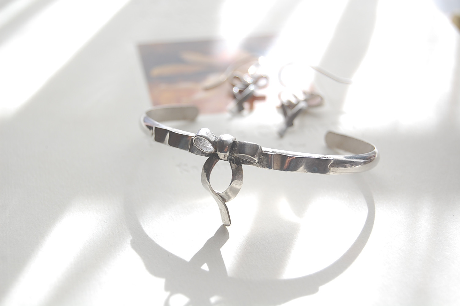 ひらひらリボンのブレスレット　[SILVER950]