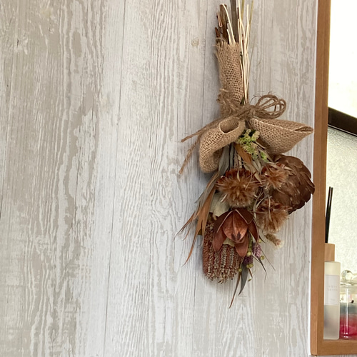 ドライフラワー　スワッグ ドライフラワースワッグ横型 M【Dried Flowers swag M】 | merry_go_round