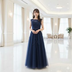 97543　DRESS ROOM AMI　ドレス　青 97543 DRESS ROOM AMI ドレス 青