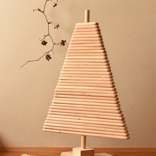 手作り】木製クリスマスツリーミニ 立体・オブジェ vamo508 通販