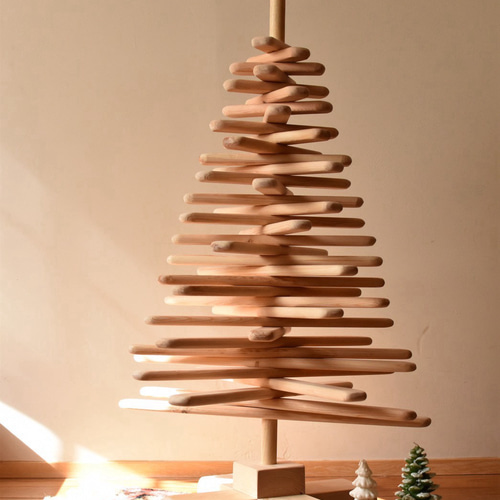 手作り】木製クリスマスツリーミニ 立体・オブジェ vamo508 通販