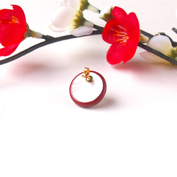 Urushi Earrings 〜Miyabi〜 Plum blossom flowers 第2張的照片