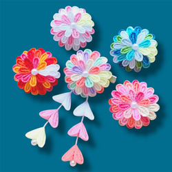 リカちゃん 髪飾り 和装 着物 浴衣 つまみ細工 ドール 花 その他人形