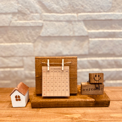 カレンダーホルダー やぶらずに年間保存！ 木製壁掛け カレンダー