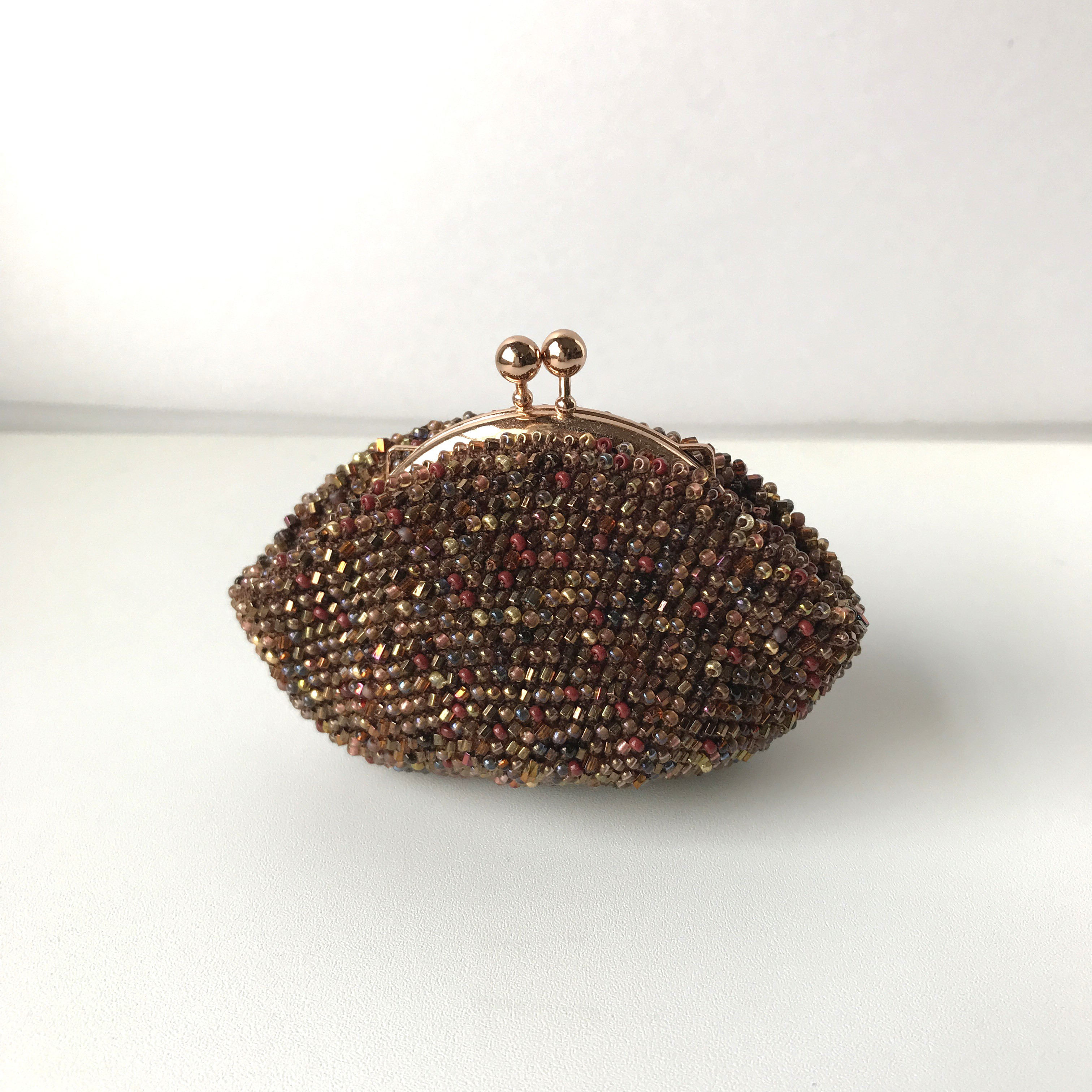 Beaded Purse --Bitter Chocolate-- (S)