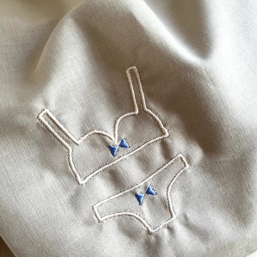 ランジェリー用巾着♡ 巾着袋 R.Embroidery 通販 7708948｜Creema