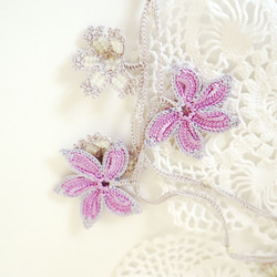 OYA crochet 150cm lariet [WINDMILL] Misty Lavender 第3張的照片