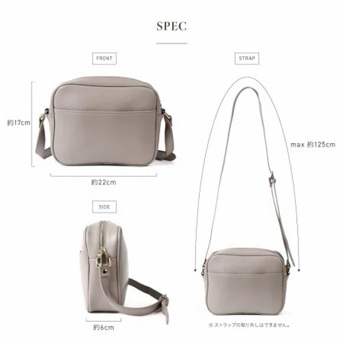 スプリットレザー ミニショルダーバッグ【送料無料】(P82191A