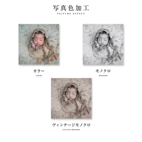 オーダーメイド ハガキ 出産報告 出産報告はがき（TYPE 03）| おしゃれ・シンプル・海外風・日本