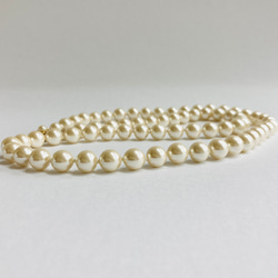 本真珠パステルカラーMix淡水パールネックレスA品 8〜8.5mm珠 40cm