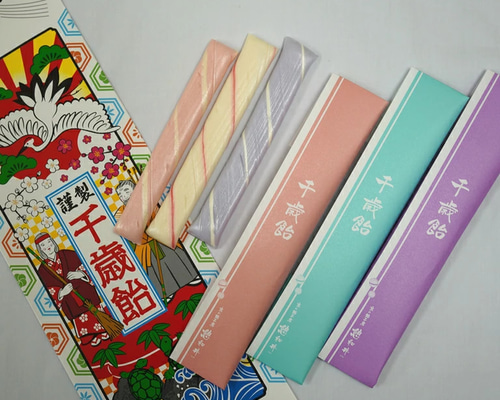 千歳飴 3本入 選べる手提げ袋 和菓子 京都の飴工房 岩井製菓 通販