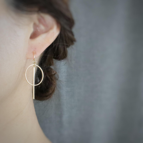 シルバーカラー追加！痛くないイヤリング☆大きめフープとゴールド