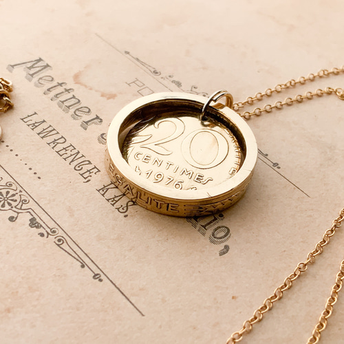 BUTTON WORKS】ROOSEVELT COIN NECKLACE <br>ルーズベルトコイン