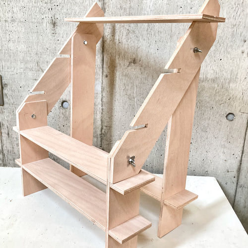 ☆ JOY様 ☆ イベント用什器 イベント什器 ひな壇スリム5段/背面1段/50幅/普通合板 什器 2Way